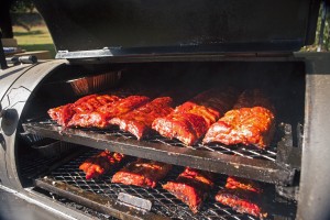 BBQ ribs at California's dude ranch vacation